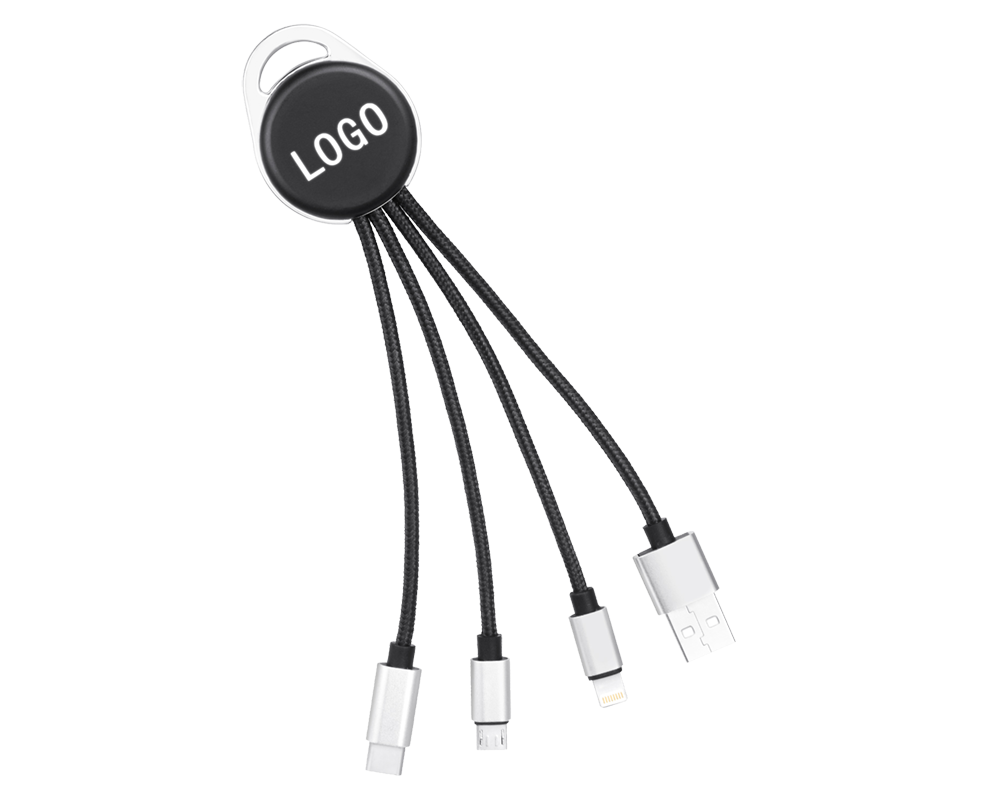 Câble de Charge 3 en 1 Logo Lumineux 