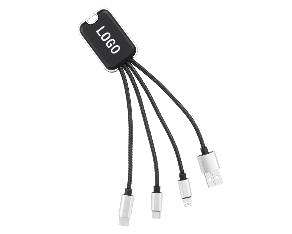Câble de Charge 3 en 1 Logo Lumineux 