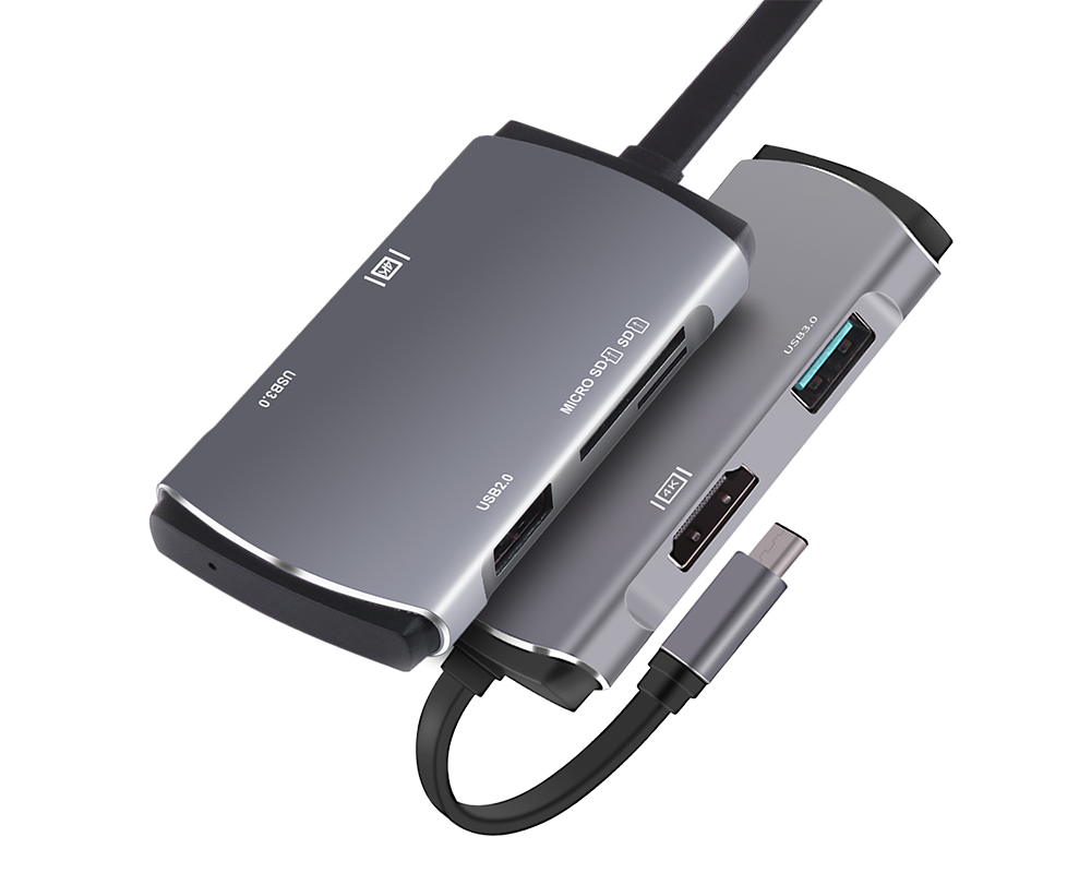 Adaptateur Hub USB-C-5 en 1 HDMI et carte SD