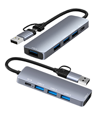 Station d'accueil hub USB C/USB A 4 en 1