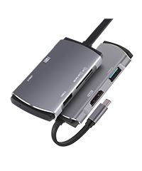 Adaptateur Hub USB-C-5 en 1 HDMI et carte SD